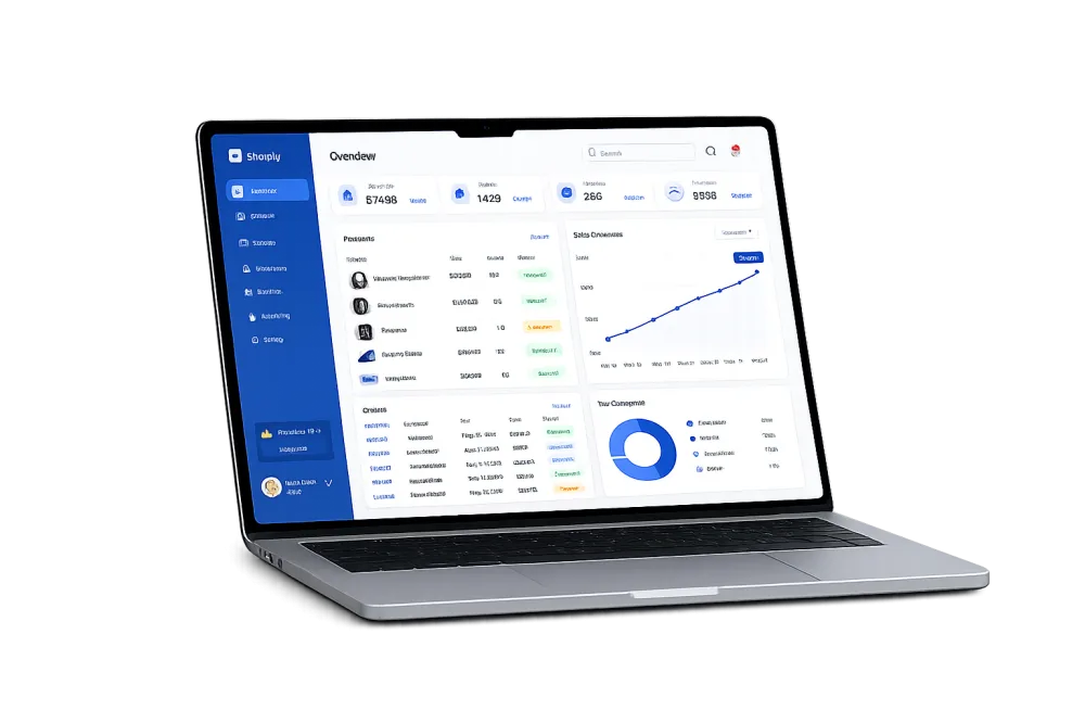 Back-office de gestion d'une boutique en ligne DiWeBot